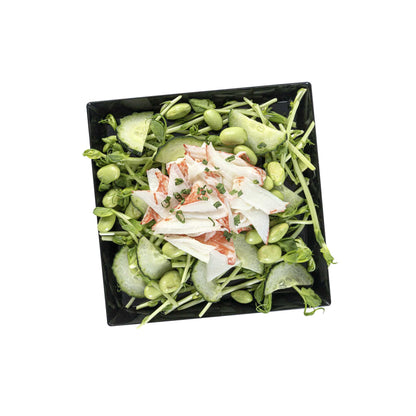 Mini Serve Square Black Plastic Medium Modern Plate - 5" x 5" - 100 count box