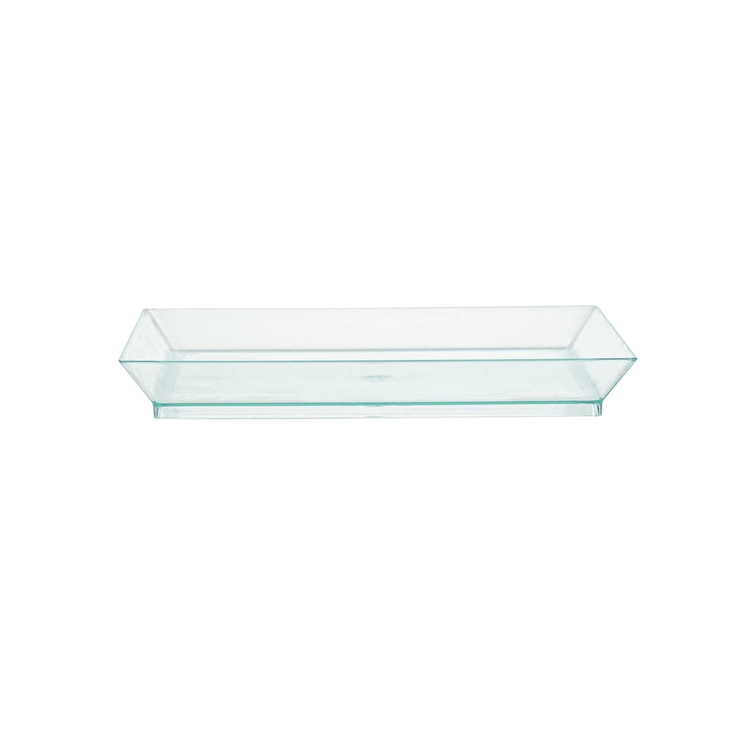Mini Serve Square Seagreen Plastic Medium Modern Plate - 5" x 5" - 100 count box