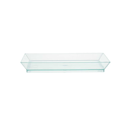 Mini Serve Square Seagreen Plastic Medium Modern Plate - 5" x 5" - 100 count box