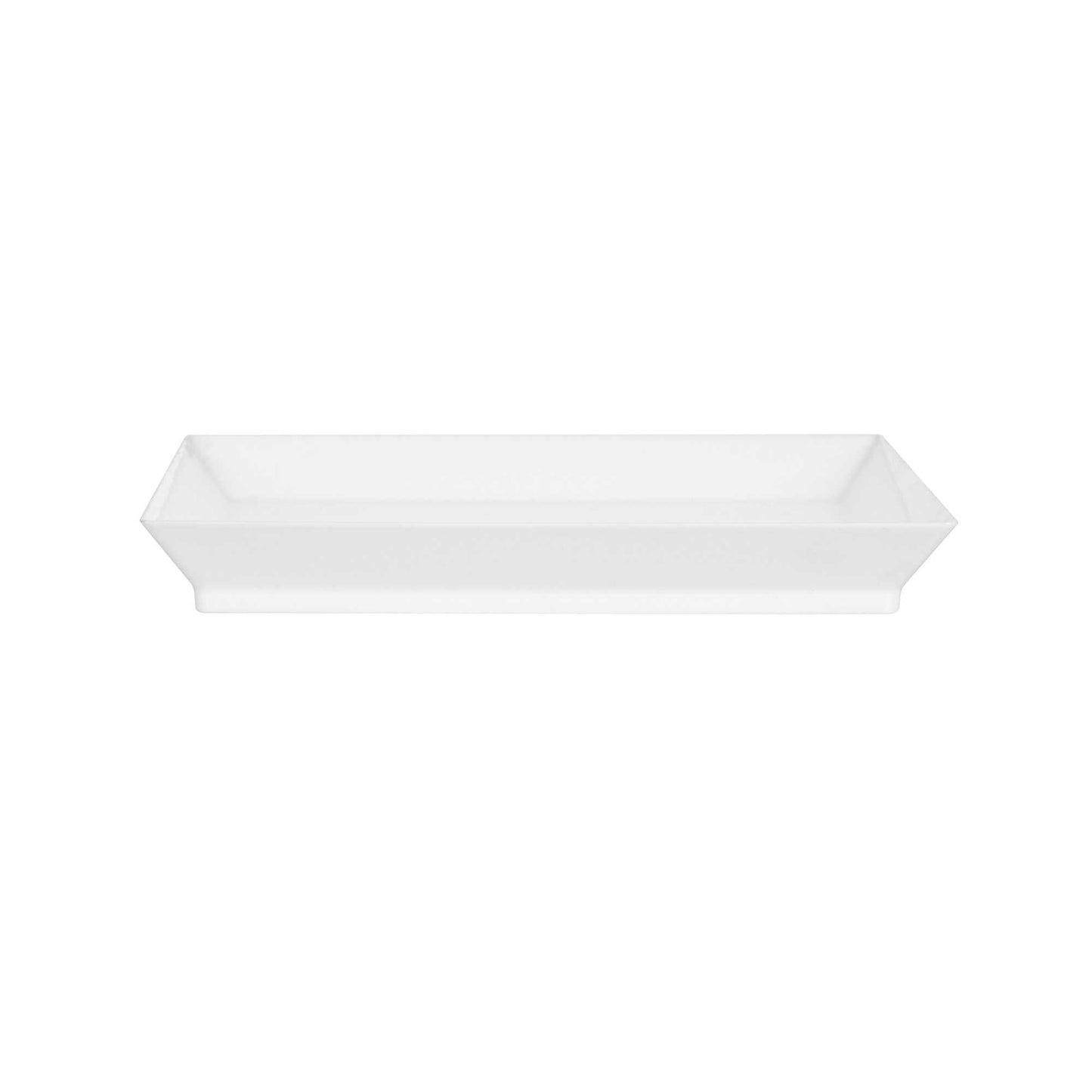 Mini Serve Square White Plastic Medium Modern Plate - 5" x 5" - 100 count box