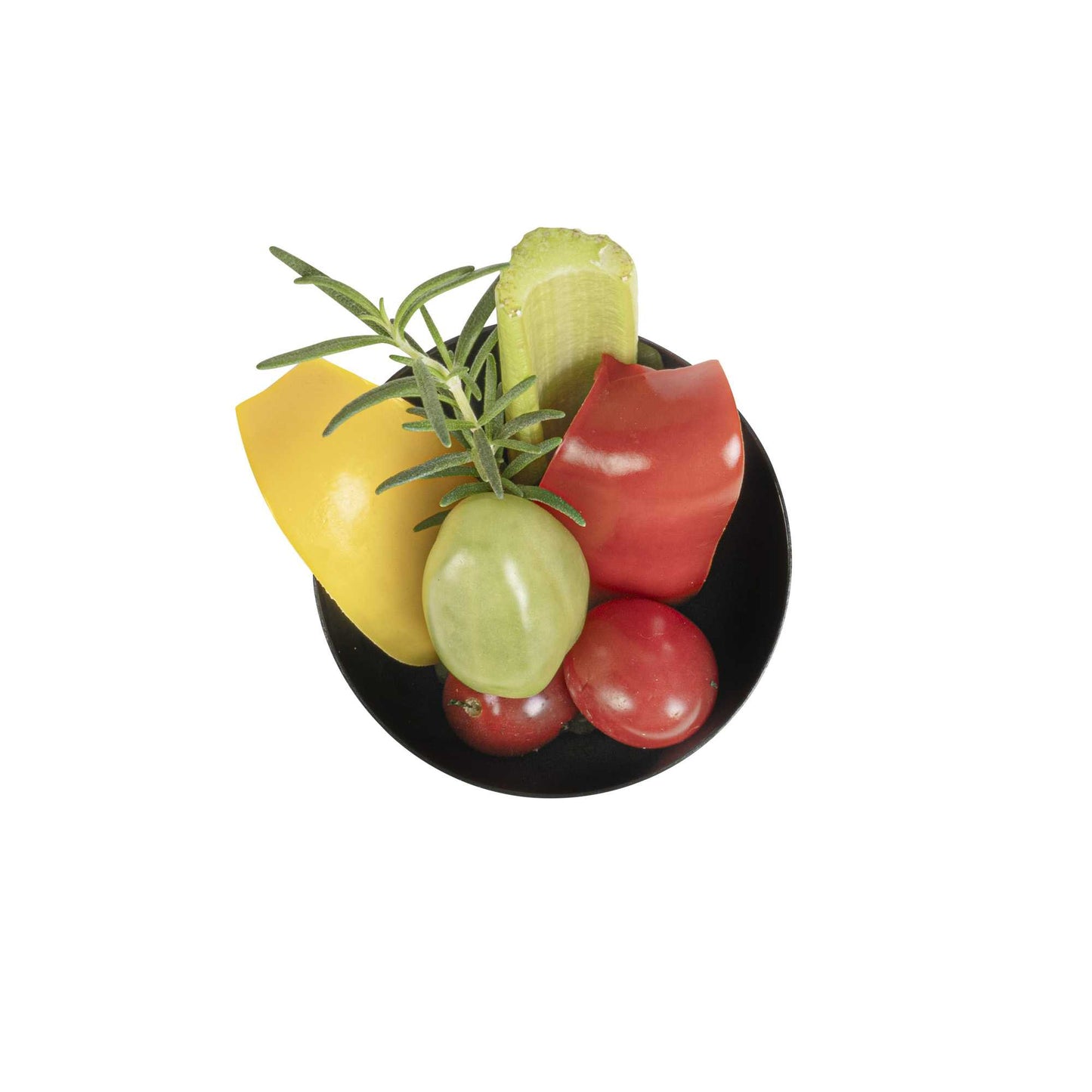 Mini Serve 7 oz Round Black Plastic Incline Glass - 3" x 3" x 4" - 100 count box