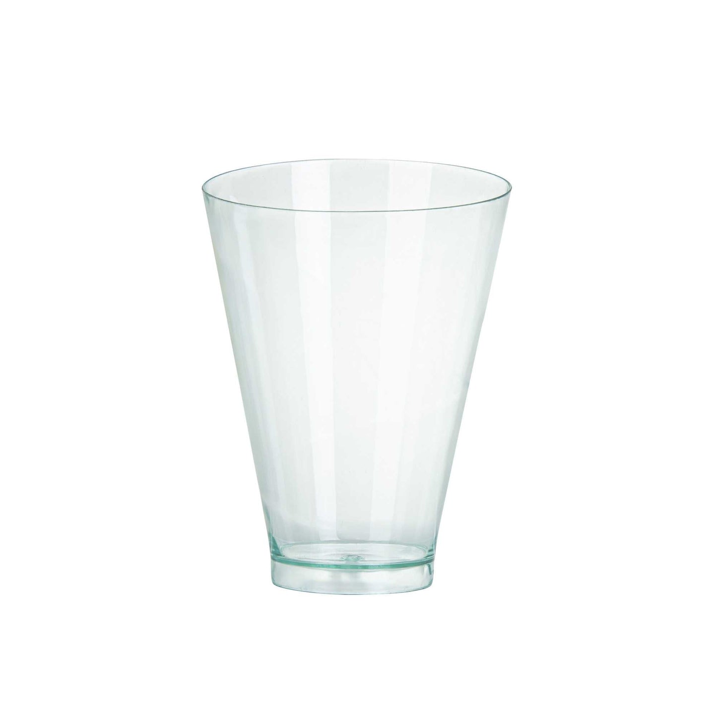 Mini Serve 7 oz Round Seagreen Plastic Incline Glass - 3" x 3" x 4" - 100 count box