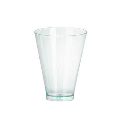 Mini Serve 7 oz Round Seagreen Plastic Incline Glass - 3" x 3" x 4" - 100 count box
