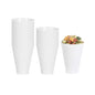 Mini Serve 7 oz Round White Plastic Incline Glass - 3" x 3" x 4" - 100 count box
