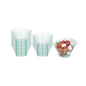 Mini Serve 7 oz Round Seagreen Plastic Incline Bowl - 4 1/4" x 4 1/4" x 2 3/4" - 20 count box