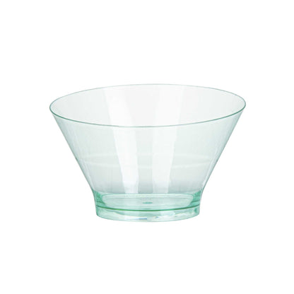 Mini Serve 7 oz Round Seagreen Plastic Incline Bowl - 4 1/4" x 4 1/4" x 2 3/4" - 100 count box