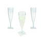 Bev Tek 5 oz Seagreen Plastic Champagne Flute - 2" x 2" x 7" - 100 count box
