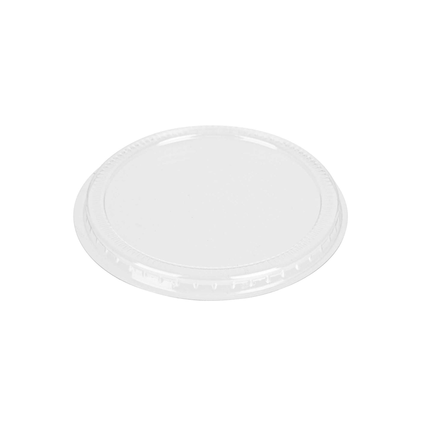 Mini Serve Round Clear Plastic Lid - Fits Bodega / Parfait / Cylindro Cup - 100 count box