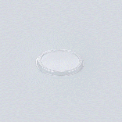 Mini Serve Round Clear Plastic Lid - Fits Bodega / Parfait / Cylindro Cup - 100 count box