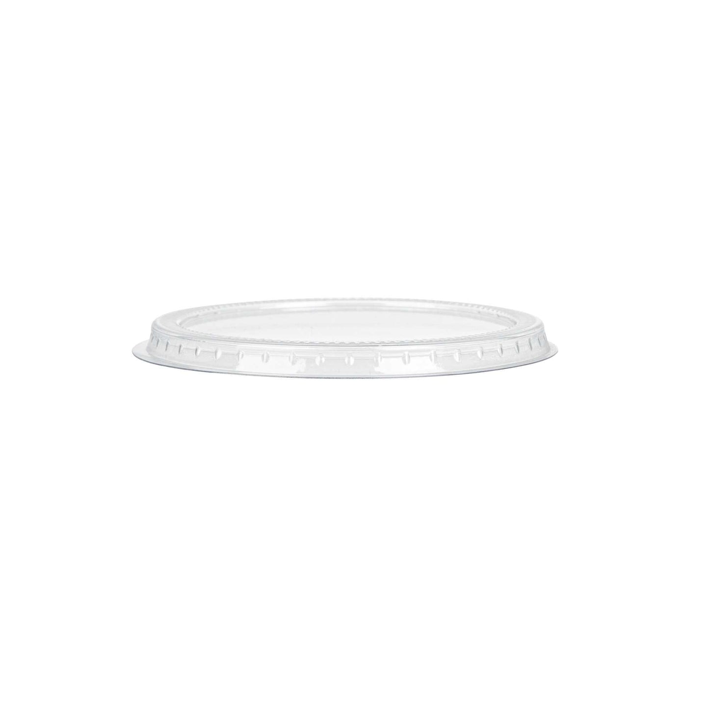 Mini Serve Round Clear Plastic Lid - Fits Bodega / Parfait / Cylindro Cup - 100 count box