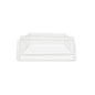 Mini Serve Square Clear Plastic Lid - Fits Tall Geometric Cup - 100 count box
