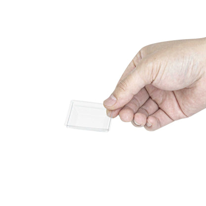 Mini Serve Square Clear Plastic Lid - Fits Tall Geometric Cup - 100 count box