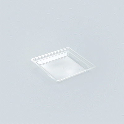 Mini Serve Square Clear Plastic Lid - Fits Large Kova Cup - 100 count box