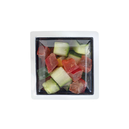 Mini Serve Square Clear Plastic Lid - Fits Bonito Cup - 100 count box
