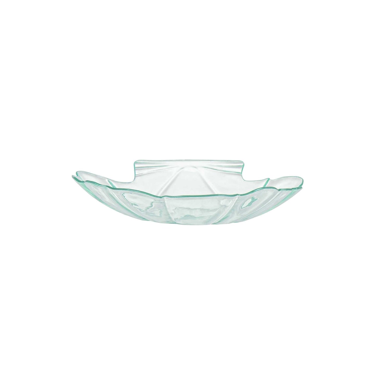 Mini Serve Seagreen Plastic Shell Plate - 3 1/4" x 3 1/4" x 1/2" - 100 count box