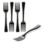 Mini Serve Black Plastic Mini Fork - 4" - 500 count box
