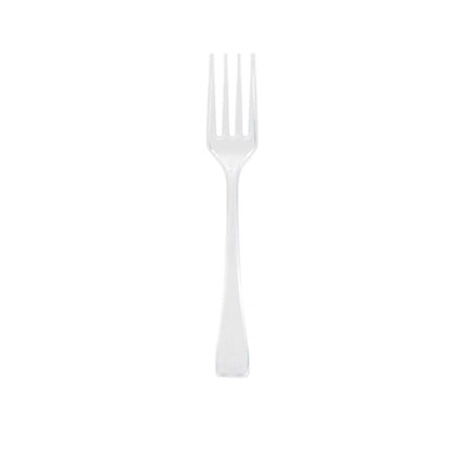 Mini Serve Clear Plastic Mini Fork - 4" - 100 count box
