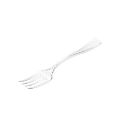 Mini Serve Clear Plastic Mini Fork - 4" - 500 count box