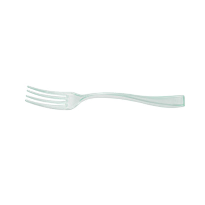 Mini Serve Seagreen Plastic Mini Fork - 4" - 500 count box