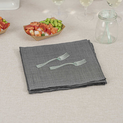 Mini Serve Seagreen Plastic Mini Fork - 4" - 500 count box