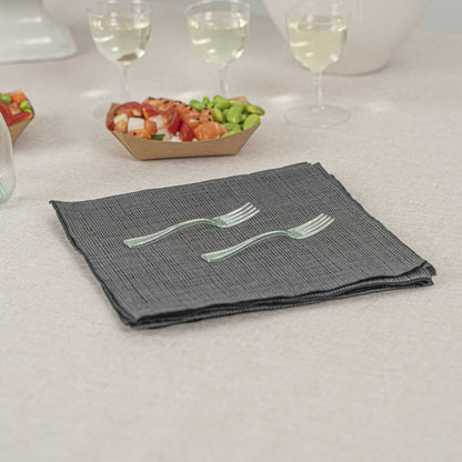Mini Serve Seagreen Plastic Mini Fork - 4" - 500 count box