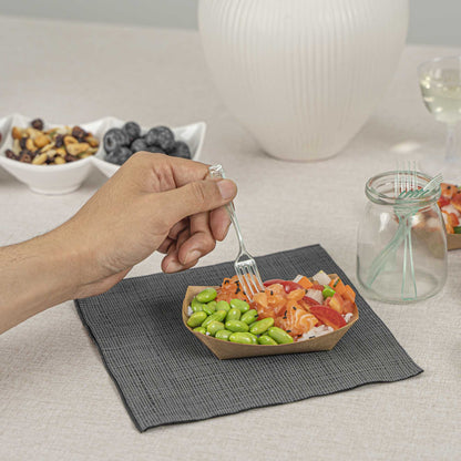 Mini Serve Seagreen Plastic Mini Fork - 4" - 500 count box
