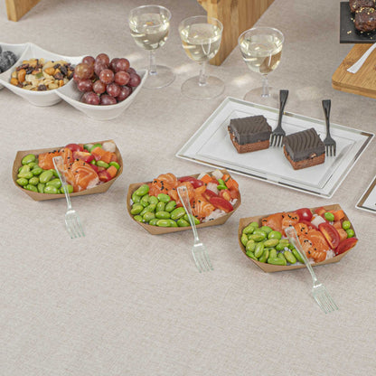 Mini Serve Seagreen Plastic Mini Fork - 4" - 500 count box
