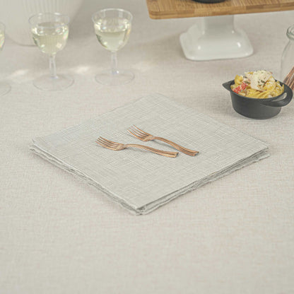 Mini Serve Rose Gold Plastic Mini Fork - 4" - 100 count box