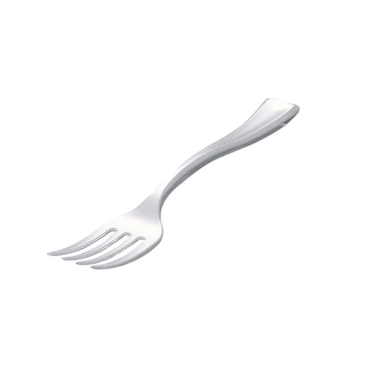 Mini Serve Silver Plastic Mini Fork - 4" - 100 count box