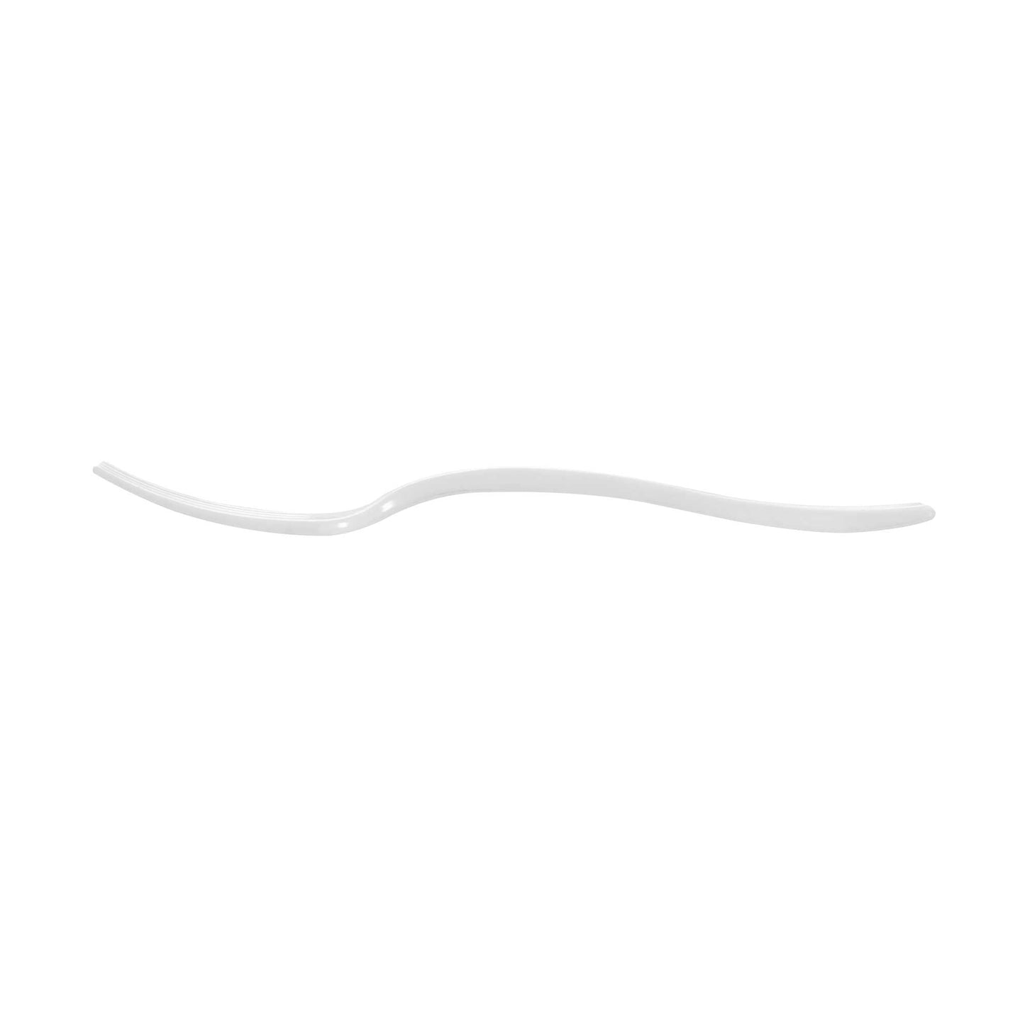 Mini Serve White Plastic Mini Fork - 4" - 100 count box