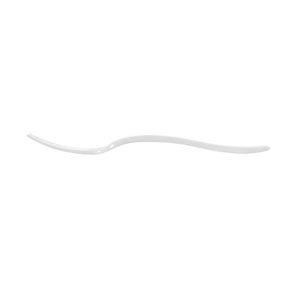 Mini Serve White Plastic Mini Fork - 4" - 100 count box
