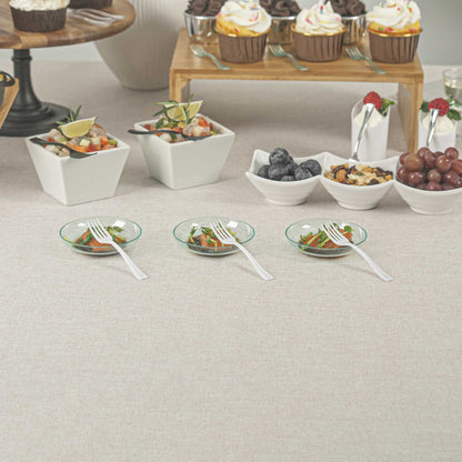 Mini Serve White Plastic Mini Fork - 4" - 100 count box