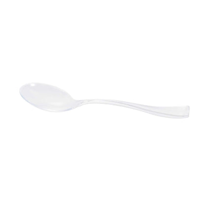 Mini Serve Clear Plastic Mini Spoon - 4" - 100 count box