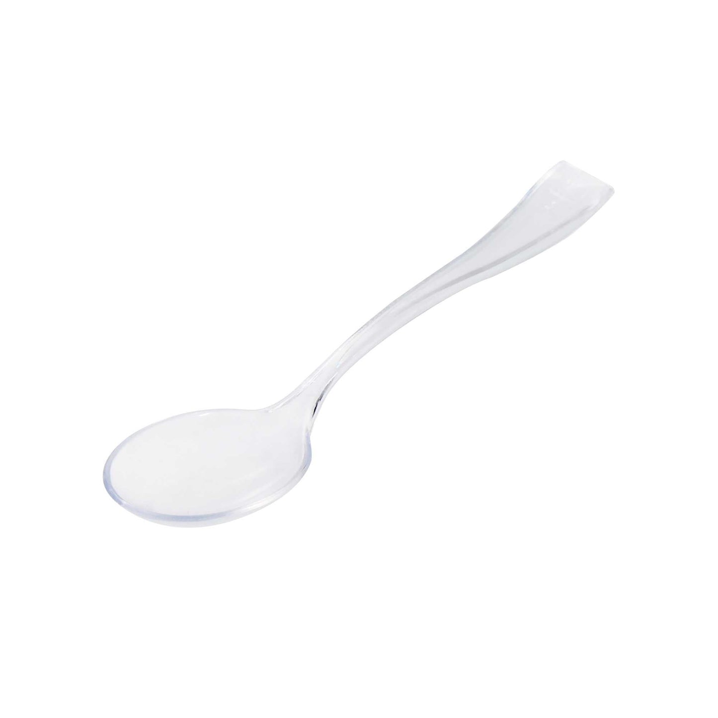 Mini Serve Clear Plastic Mini Spoon - 4" - 100 count box