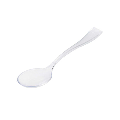 Mini Serve Clear Plastic Mini Spoon - 4" - 100 count box