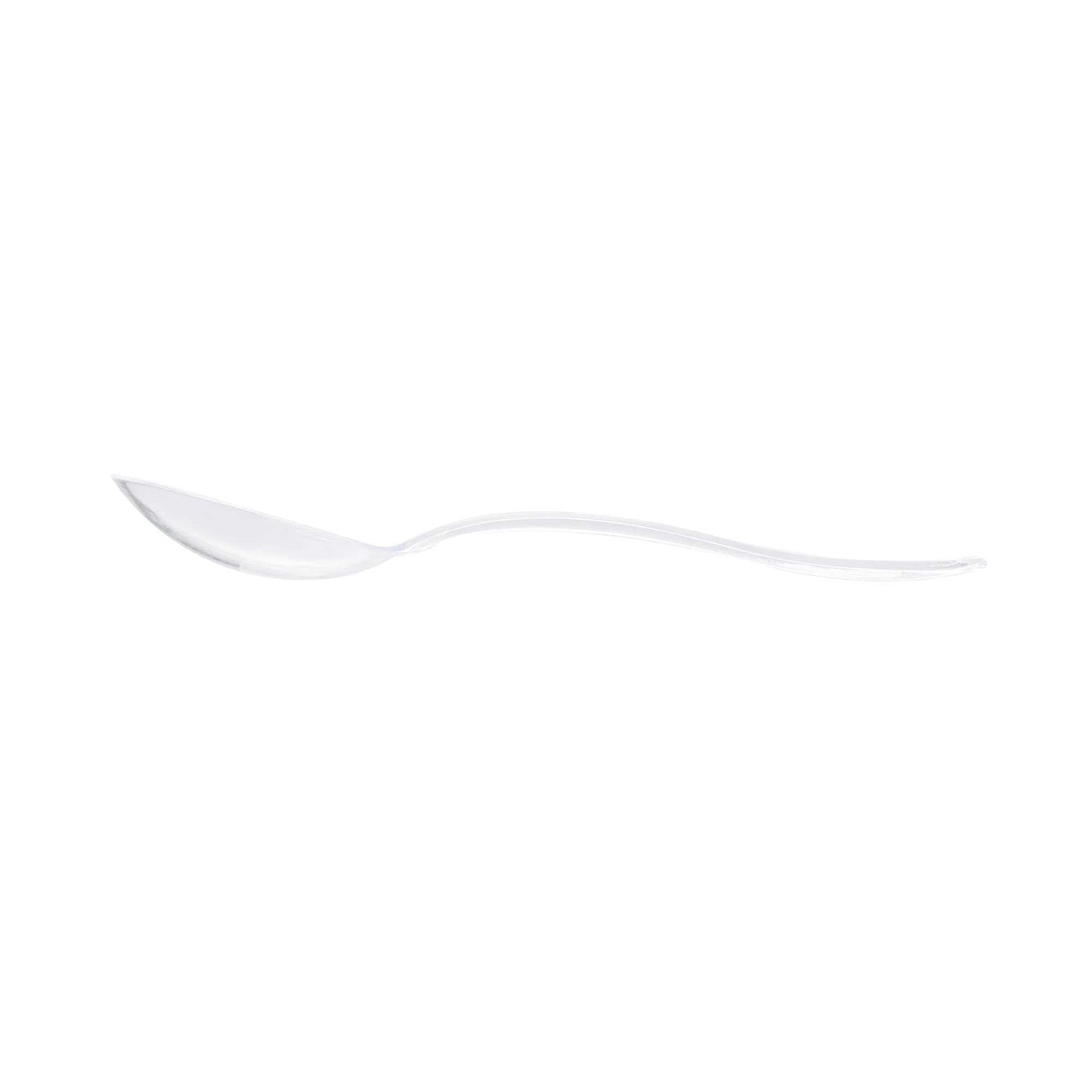 Mini Serve Clear Plastic Mini Spoon - 4" - 100 count box