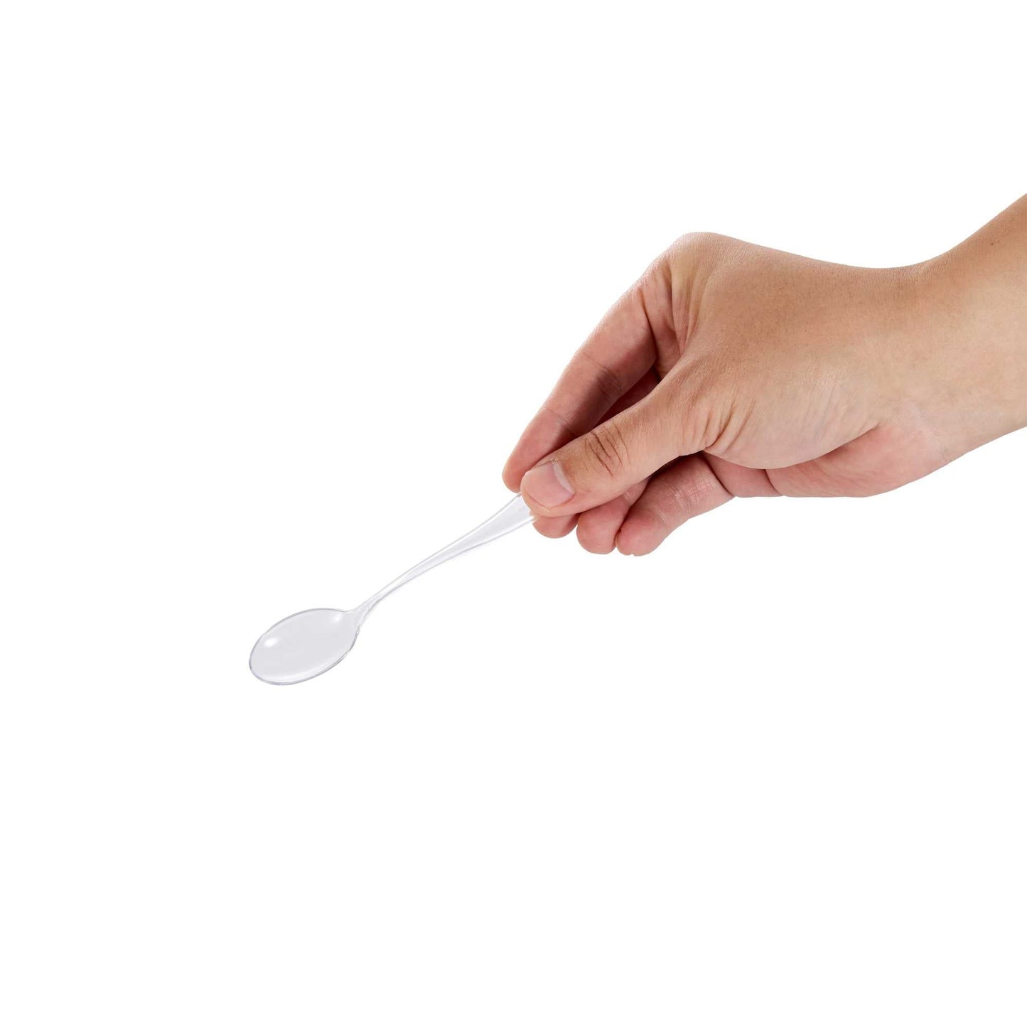 Mini Serve Clear Plastic Mini Spoon - 4" - 500 count box