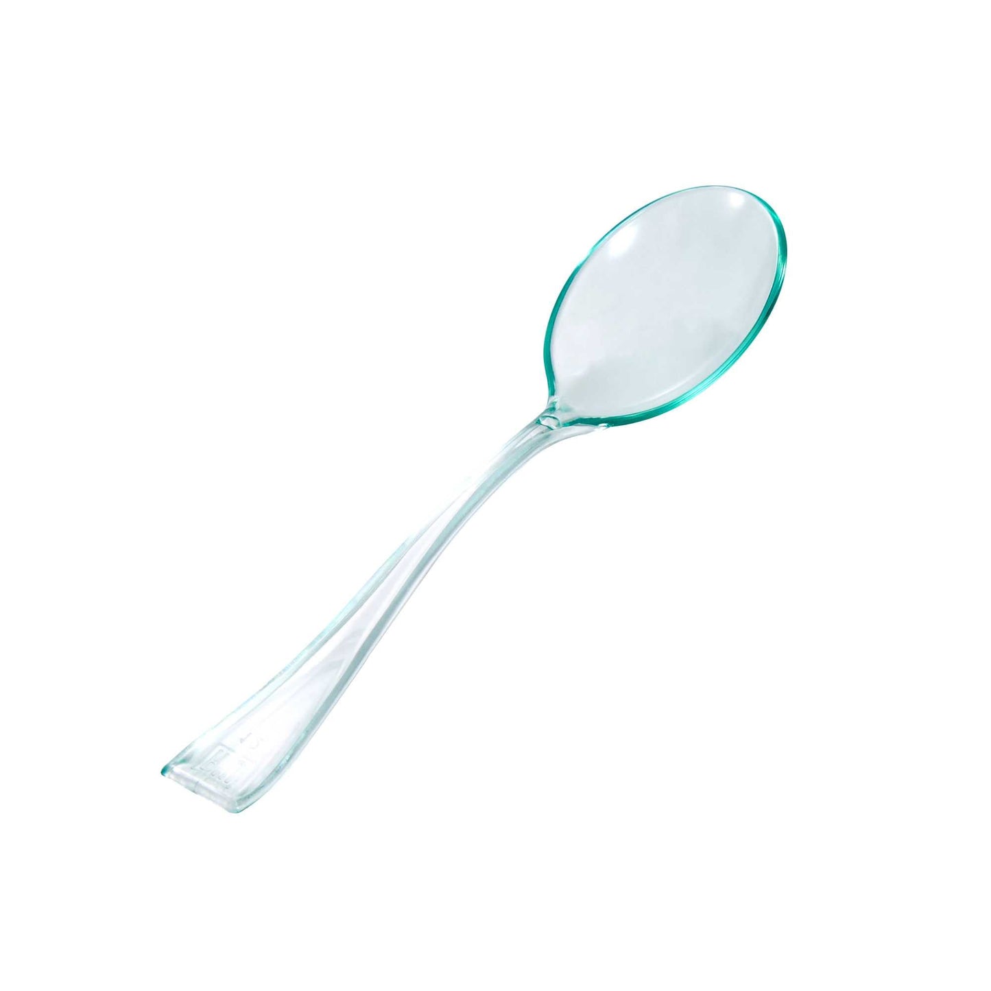 Mini Serve Seagreen Plastic Mini Spoon - 4" - 100 count box