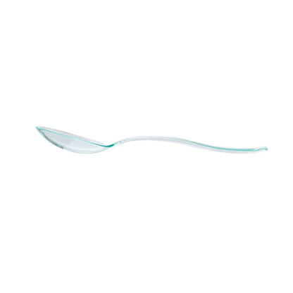 Mini Serve Seagreen Plastic Mini Spoon - 4" - 100 count box