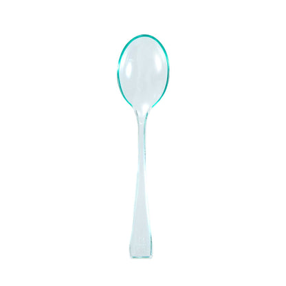 Mini Serve Seagreen Plastic Mini Spoon - 4" - 500 count box