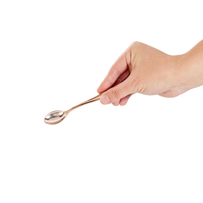 Mini Serve Rose Gold Plastic Mini Spoon - 4" - 500 count box