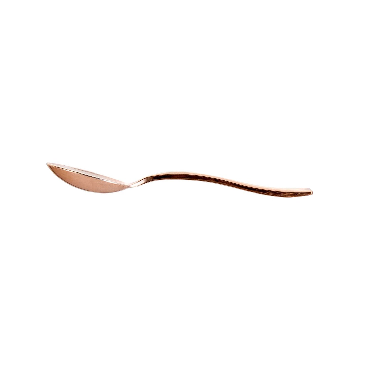 Mini Serve Rose Gold Plastic Mini Spoon - 4" - 500 count box