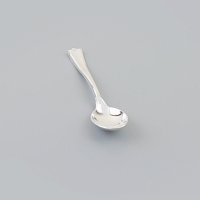 Mini Serve Silver Plastic Mini Spoon - 4" - 500 count box