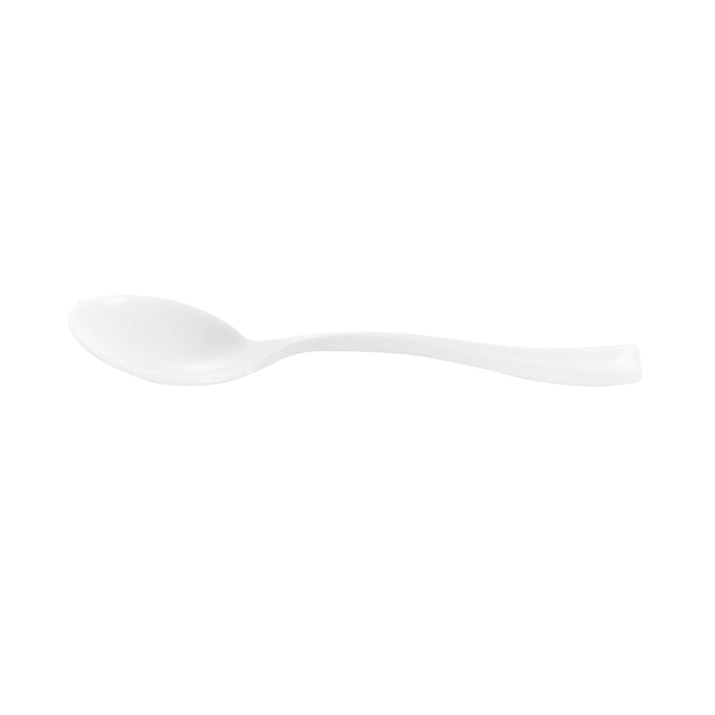 Mini Serve White Plastic Mini Spoon - 4" - 100 count box