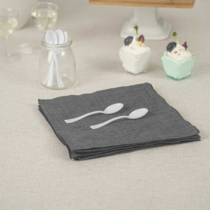 Mini Serve White Plastic Mini Spoon - 4" - 500 count box