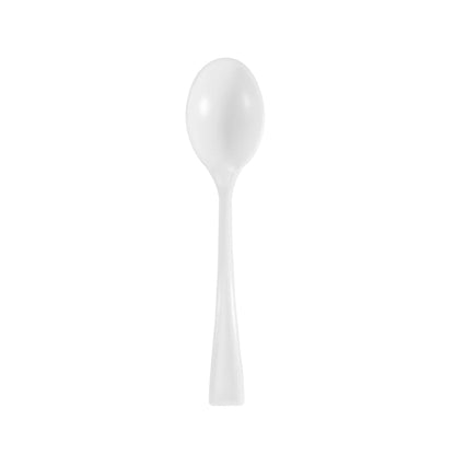 Mini Serve White Plastic Mini Spoon - 4" - 500 count box