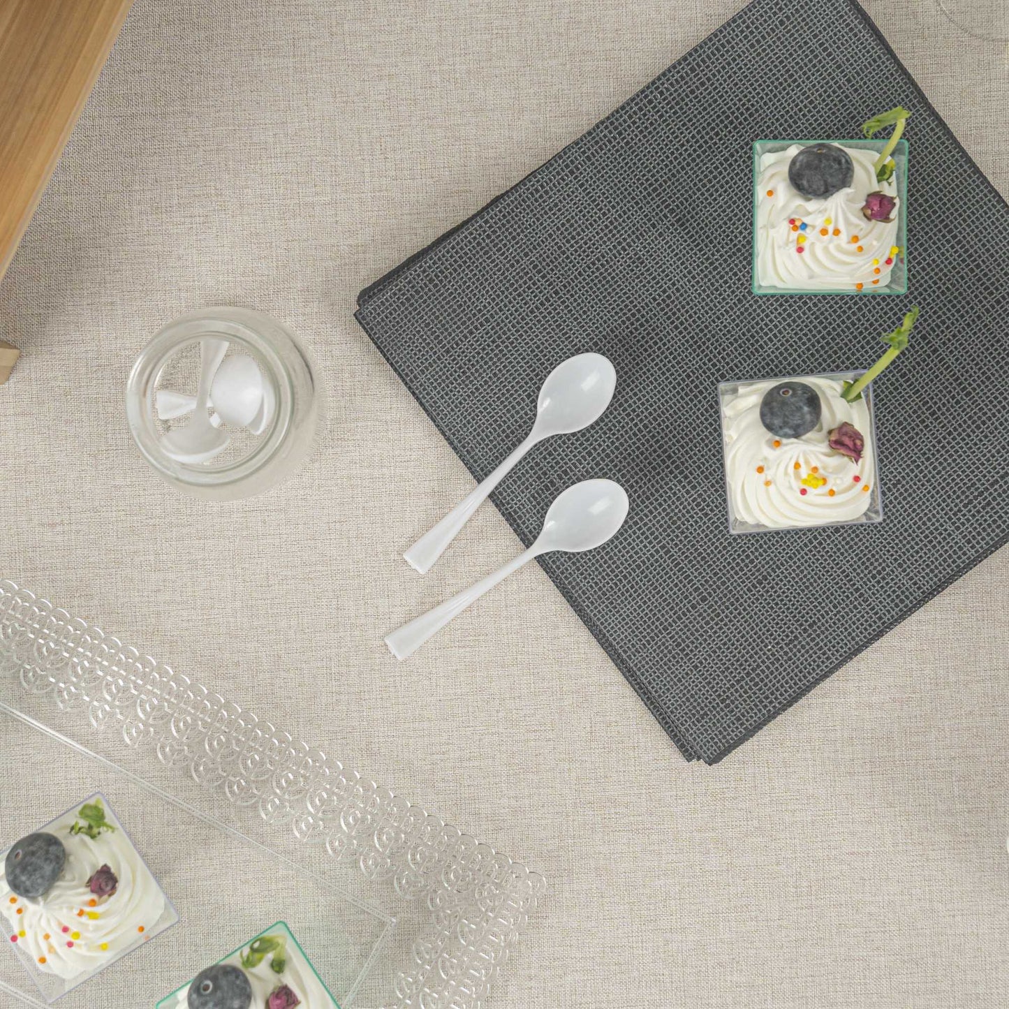 Mini Serve White Plastic Mini Spoon - 4" - 500 count box