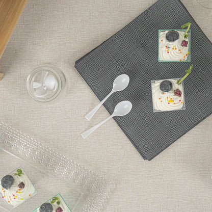 Mini Serve White Plastic Mini Spoon - 4" - 500 count box