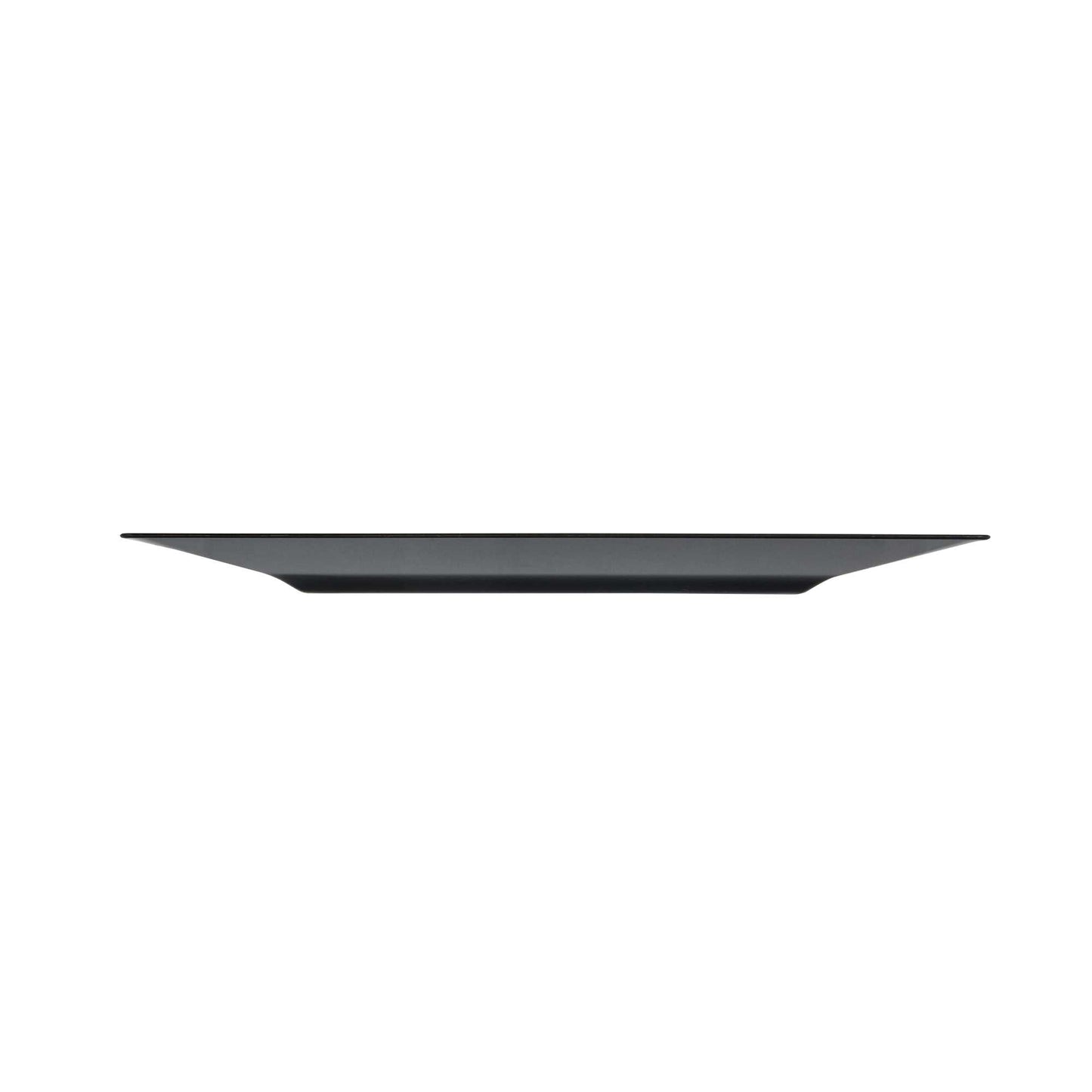 Maxi Serve Square Black Plastic Modern Plate - 9 1/2" x 9 1/2" x 1/2" - 100 count box