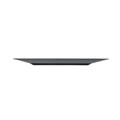 Maxi Serve Square Black Plastic Modern Plate - 9 1/2" x 9 1/2" x 1/2" - 100 count box